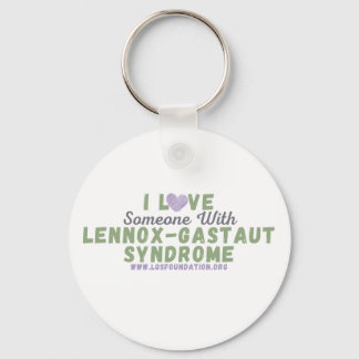 Eu amo alguém com Chaveiro de Botão LGS