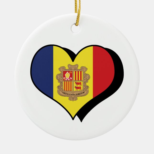 Eu Amo Andorra Enfeite (Frente)