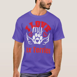 Eu Amo As Minhas Camisetas De Cachorro Fofo Terrie