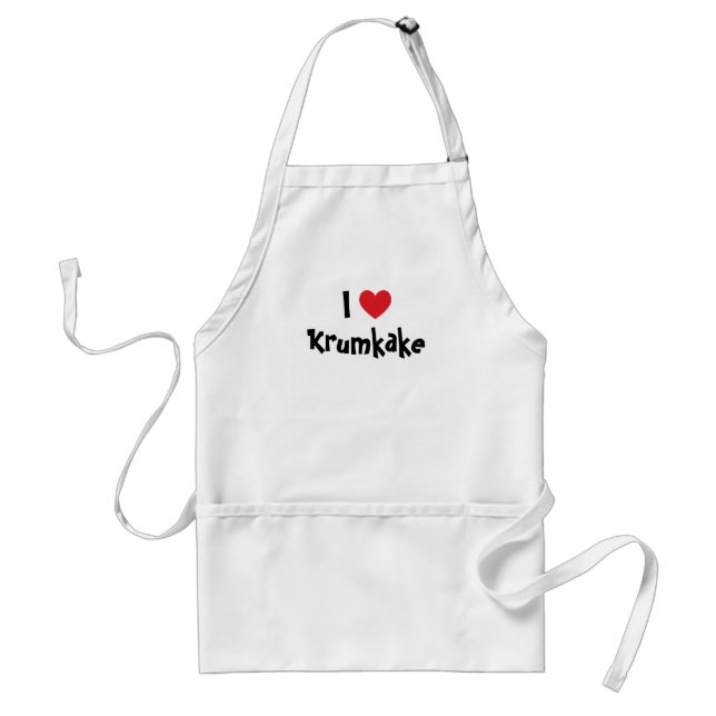 Eu Amo Avental Krumkake (Frente)
