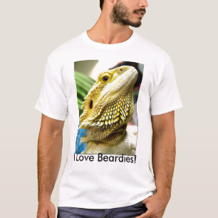 Eu amo Beardies! camisa de t