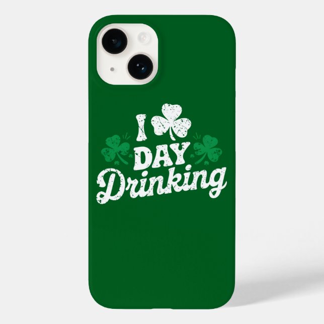 Eu Amo Bebendo Durante o Dia Funny St Patrick's Da (Verso)