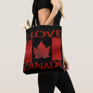 Eu Amo Bolas De Tote Do Canadá Costumado Eu Amo B