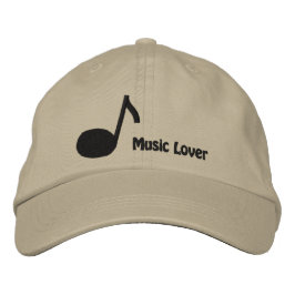 Eu amo Boné Bordado de Música