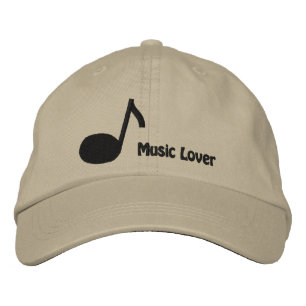 Eu amo Boné Bordado de Música