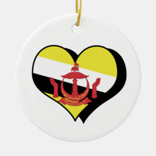 Eu Amo Brunei Enfeite