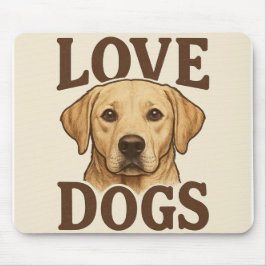 Eu Amo Cachorros Mouse Pad