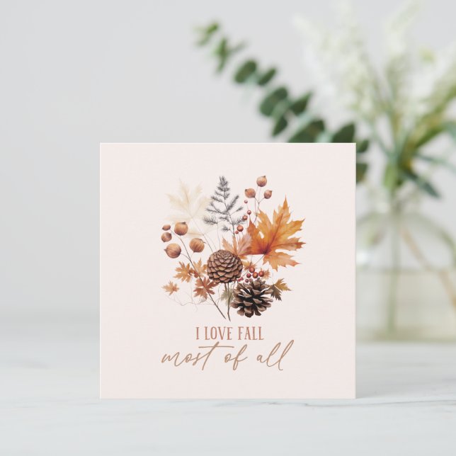 Eu Amo Cair A Maioria De Folhagem De Folhas (Em pé/Frente)