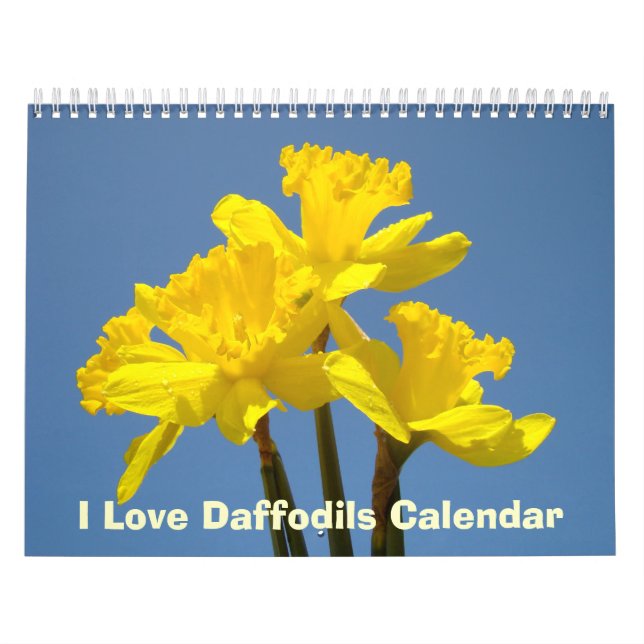 Eu Amo Calendários de Narcisos Natureza Primavera  (Capa)