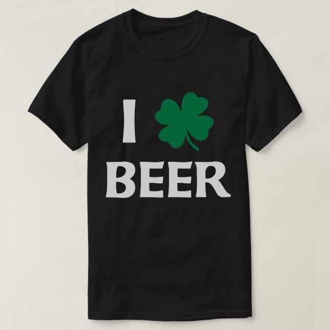 Eu Amo Camisa De Cerveja (Frente do Design)