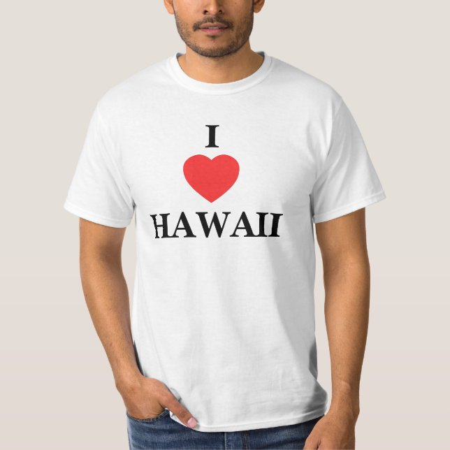 Eu Amo Camisa Hawaii (Frente)