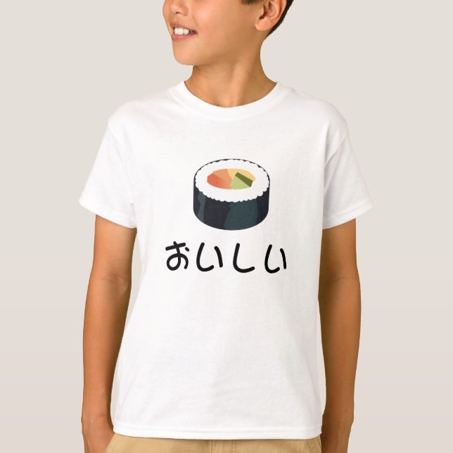 Eu amo camisas do sushi (Frente)
