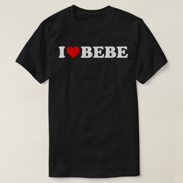 Eu Amo Camiseta De Bebe (Frente do Design)