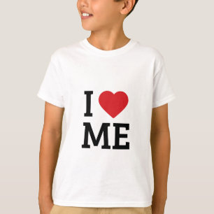 Eu amo camiseta de design