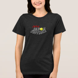 Eu Amo Camiseta de Softbol Senior