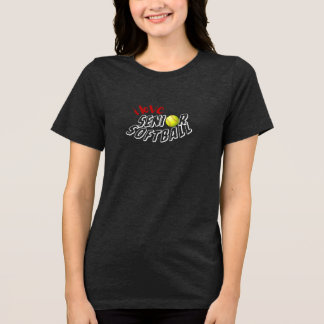 Eu Amo Camiseta de Softbol Senior