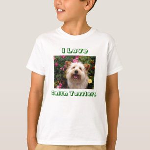 Eu Amo Camiseta Infantil de Cachorro Cairn Terrier