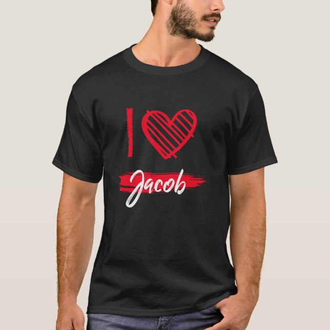 Eu Amo Camiseta JACOB Eu Amo JACOB (Frente)
