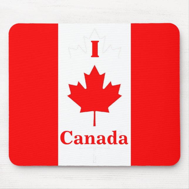 Eu amo Canadá Mousepad (Frente)