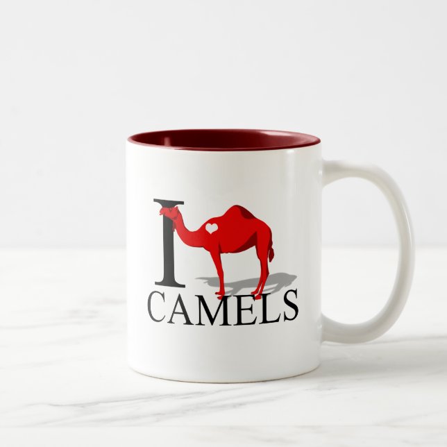 Eu amo canecas dos camelos (Direita)