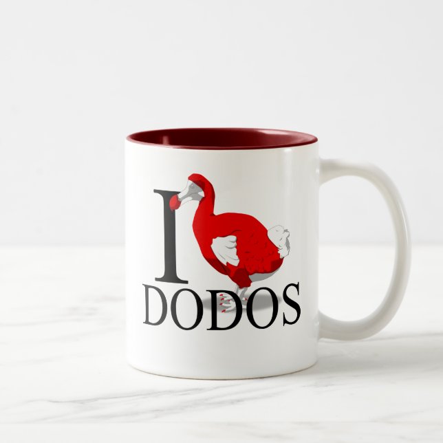 Eu amo canecas dos Dodos (Direita)