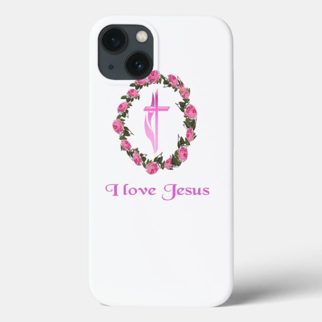 Eu amo capas de telefone de Jesus (Verso)