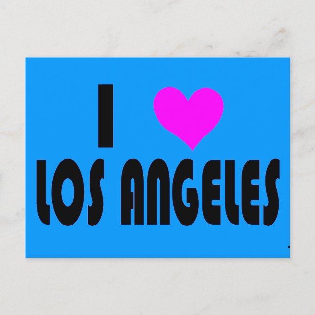 Eu amo cartão postal Los Angeles (Frente)