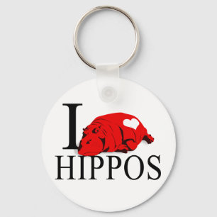 Eu Amo Chaveiros Hippos