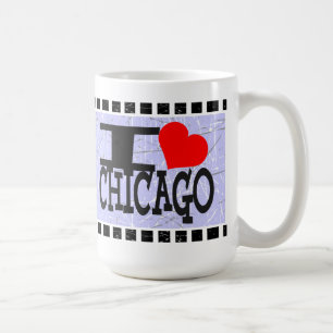 Eu amo Chicago - canecas
