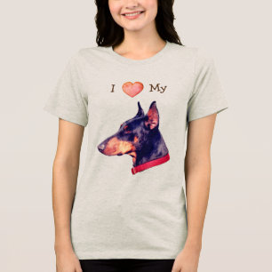 Eu Amo Coração Meu Doberman Pinscher