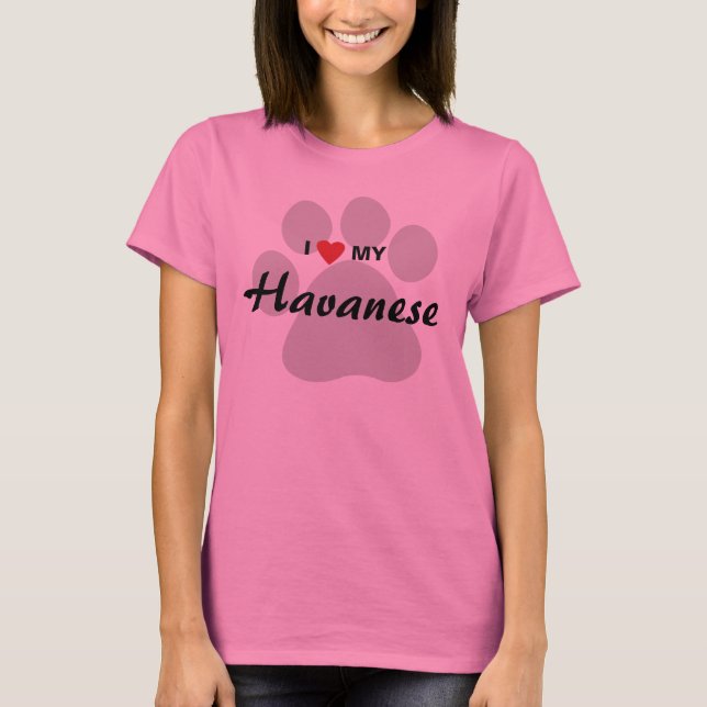 Eu amo (coração) minha camisa dos amantes do cão (Frente)