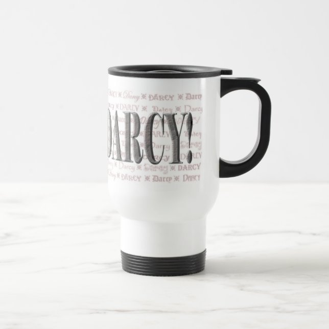 EU AMO DARCY!  Caneca de viagem (Direita)
