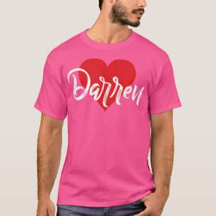 Eu Amo Darren Primeiro Nome Camisa Que Eu Coração