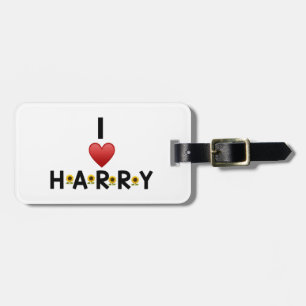 EU AMO ETIQUETA DE BAGAGEM HARRY