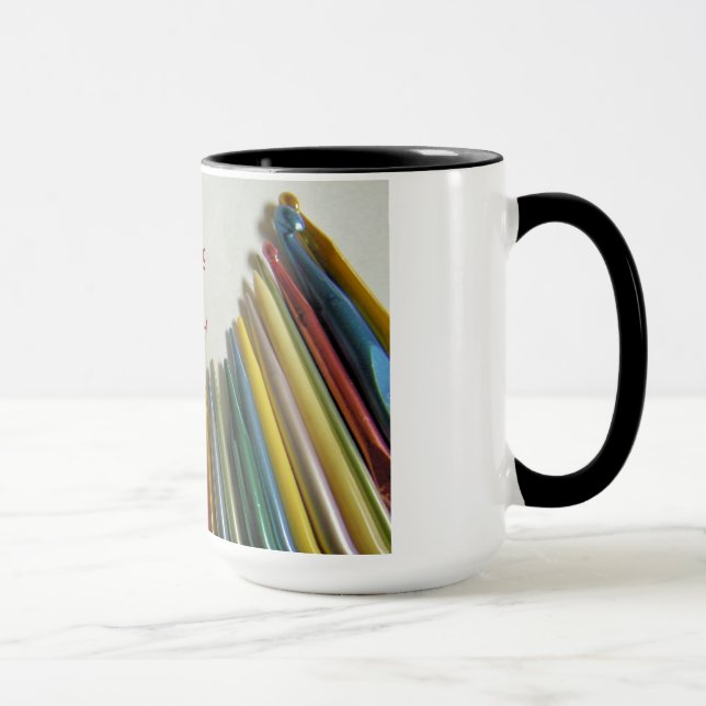 Eu amo fazer malha & Crochet a caneca (Direita)
