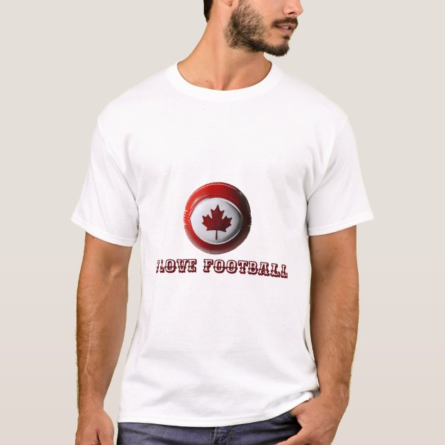 Eu Amo Futebol | Camisetas Masculinas (Frente)