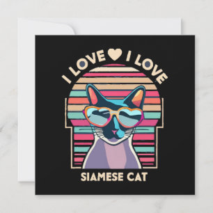 Eu amo gato siamês