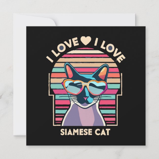 Eu amo gato siamês (Frente)