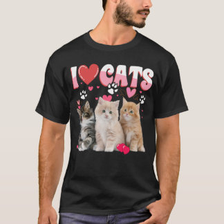 Eu Amo Gatos Camisa Adorador De Gato - Eu Amo Gati