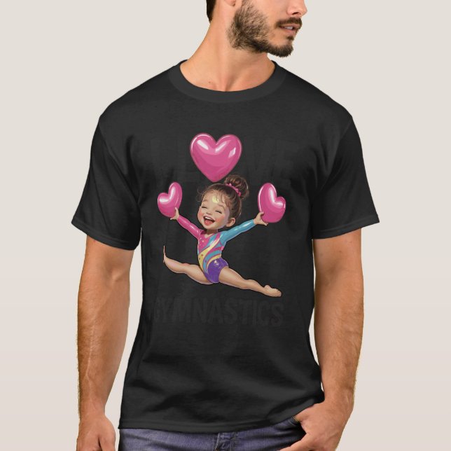 Eu Amo Ginástica Ginástica Garotas Camiseta Divert (Frente)