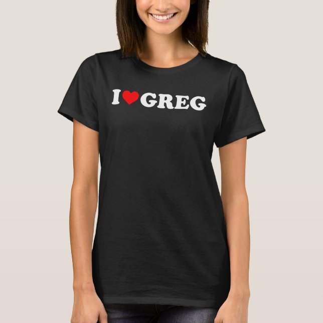 Eu Amo Greg - Camisa do Coração (Frente)