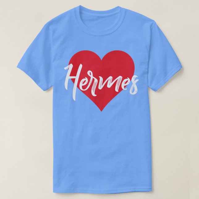 Eu Amo Hermes Primeiro Nome Camisa Que Eu Chamei (Frente do Design)
