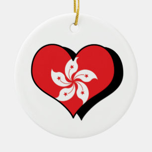 Eu Amo Hong Kong Enfeite de Natal