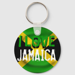Eu amo Jamaica Chaveiro