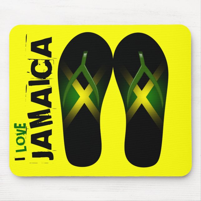 Eu amo Jamaica Mousepad (Frente)