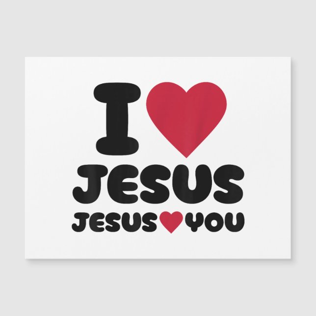 Eu amo Jesus e Jesus te ama cristão (Frente)