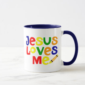 Eu amo Jesus/Jesus amo-me caneca de café