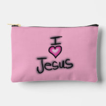Eu Amo Jesus Rosa e Preto 