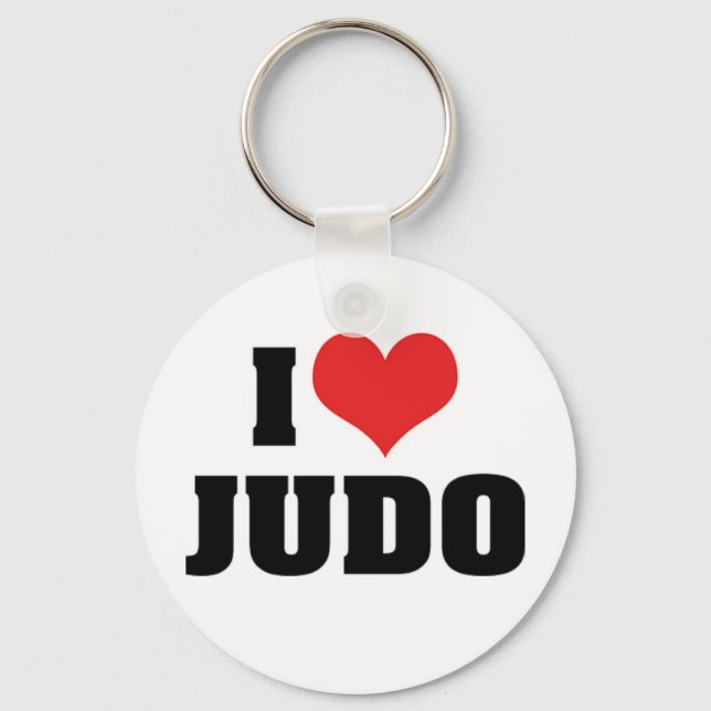 Eu Amo Judo Chaveiro (Frente)