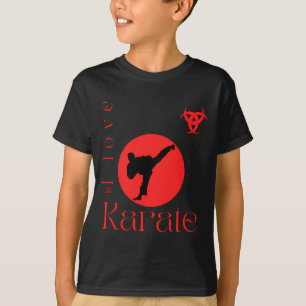 Eu Amo Karate Camiseta de Artes Marciais